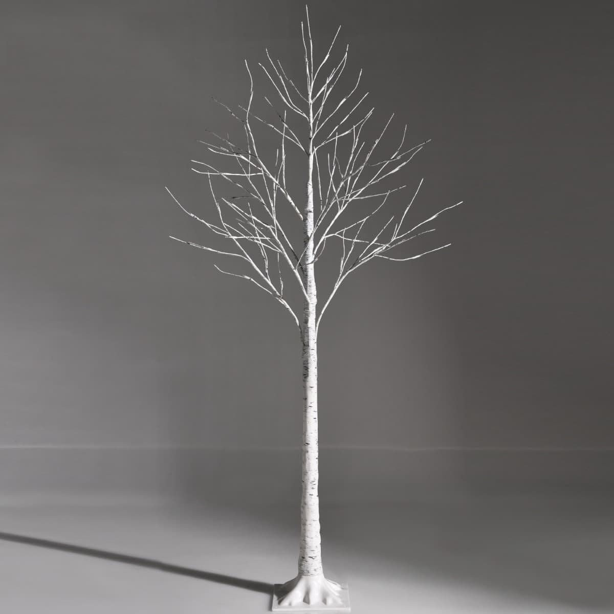 CostwayBouleau Artificiel Lumineux Bouleau Blanc 120 cm avec 48 Lumières LED Blanc Chaud Décoration d'Intérieur pour Noël Pâques et Mariages